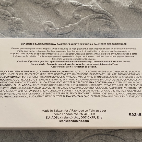 Iconic London Beachside Babe Eyeshadow Palette bnib - Picture 5 of 7